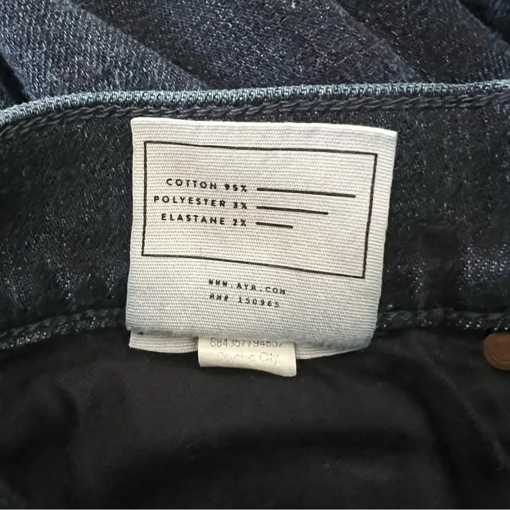 AYR The Rise High-Rise Skinny Jeans Dark Wash